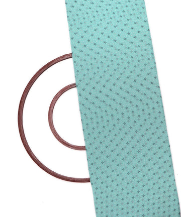 blue dot print georgette fabric